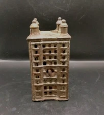 Vintage A.C. Williams  CAST IRON SKYSCRAPER  BANK 