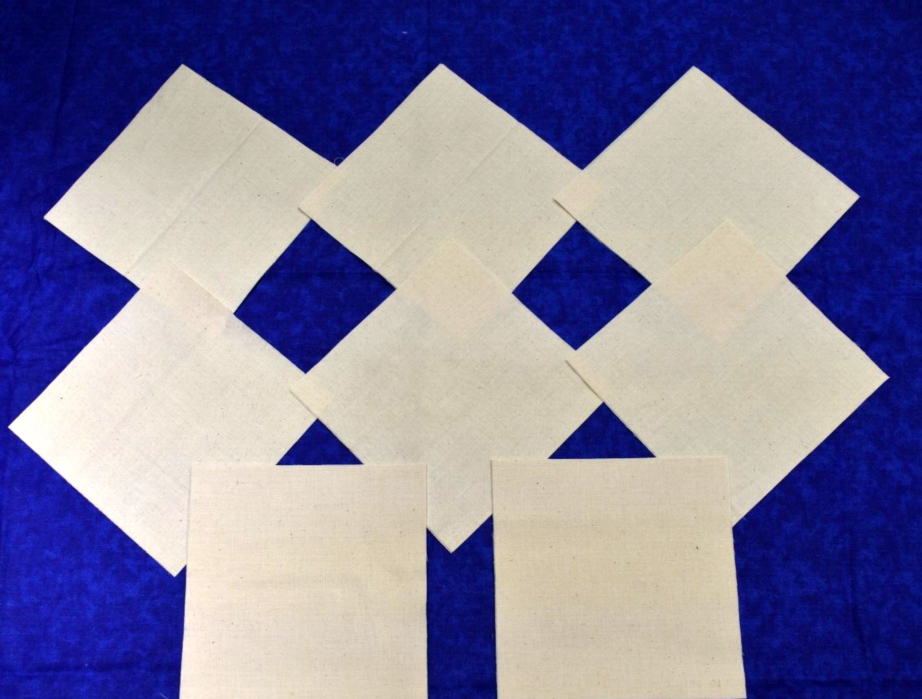 MUSLIN IN ALL-NATURAL 6 INCH Quilting/Embroidery Squares