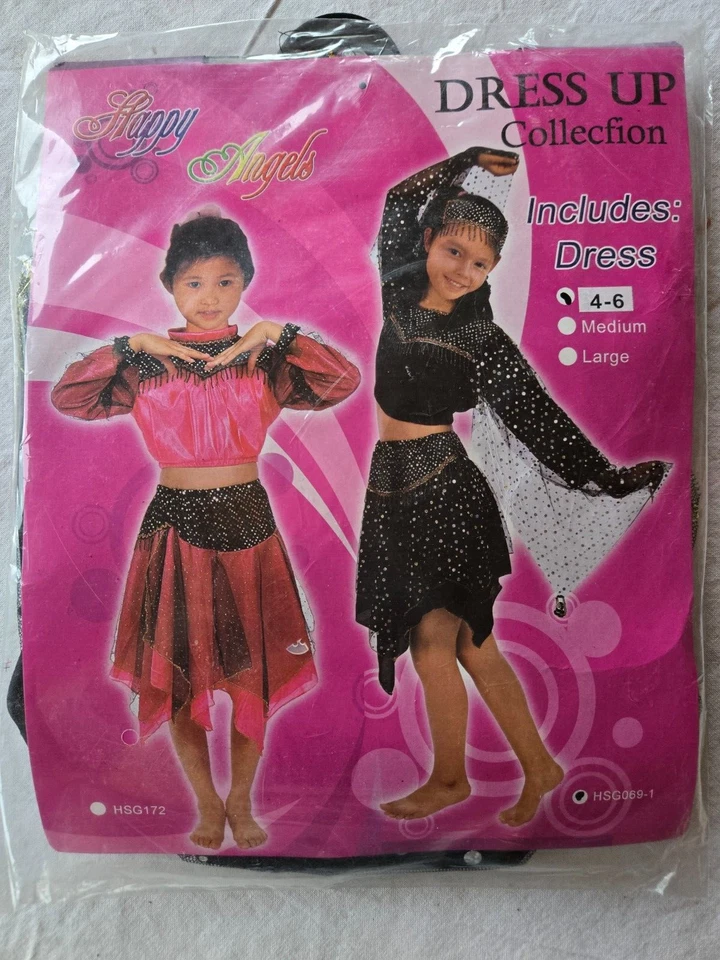 Déguisement noir de danseuse taille 4/6 ans neuf n° HSG069-1 Happy Angels (li) - Photo 1/3