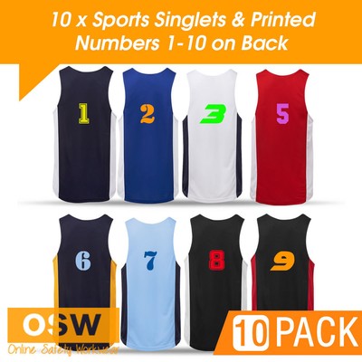 custom oztag singlets