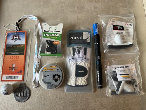 GOLF LOT Nike Glove, Signed Ball, TaylorMade RBZ R15 Adjustable Driver Kit, MORE