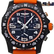 Breitling NEW Endurance Pro X82310 Orange Rubber BREITLINGWARRANTYPAPERS #BR164