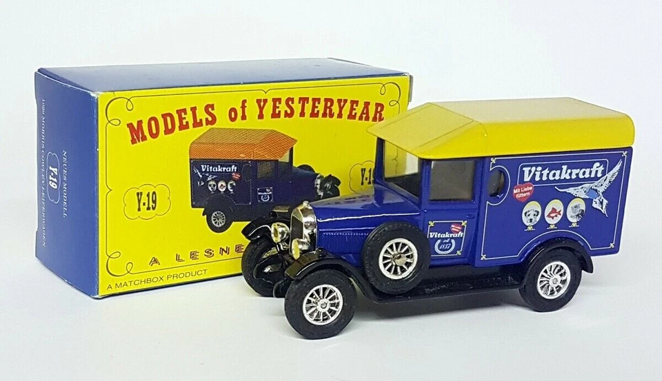 Matchbox Y-19 1929 Morris Cowley Lieferwagen Vitakraft Code 2 Diecast Model Van - Image 2 of 4