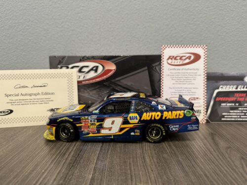 RARE 2014 Chase Elliott #9 NAPA Texas Win Signed Elite Color Chrome 1:24 ARC MIB - Picture 9 of 12
