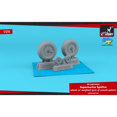 Armory Models AR AW24402 For Plastic Model Kit 1:24 Supermarine Spitfire wheels