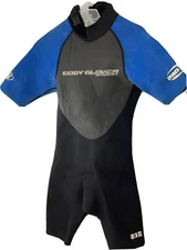 Body Glove Wetsuit Black Blue men's small Pro 2 2/1mm Short Sleeve