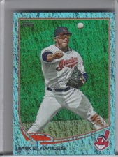 2013 TOPPS #397 MIKE AVILES BLUE SPARKLE CLEVELAND INDIANS 20/25 2190