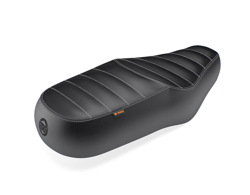 For Royal Enfield Interceptor 650 & GT 650 - "Black Deluxe Touring Dual Seat" - Picture 2 of 7