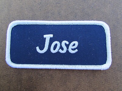 Name Jose Patch Embroidered uniform patch New
