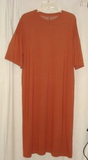 NOWT's Banana Republic CLAY ORANGE T Shirt Dress Size S/M BACK SLIT