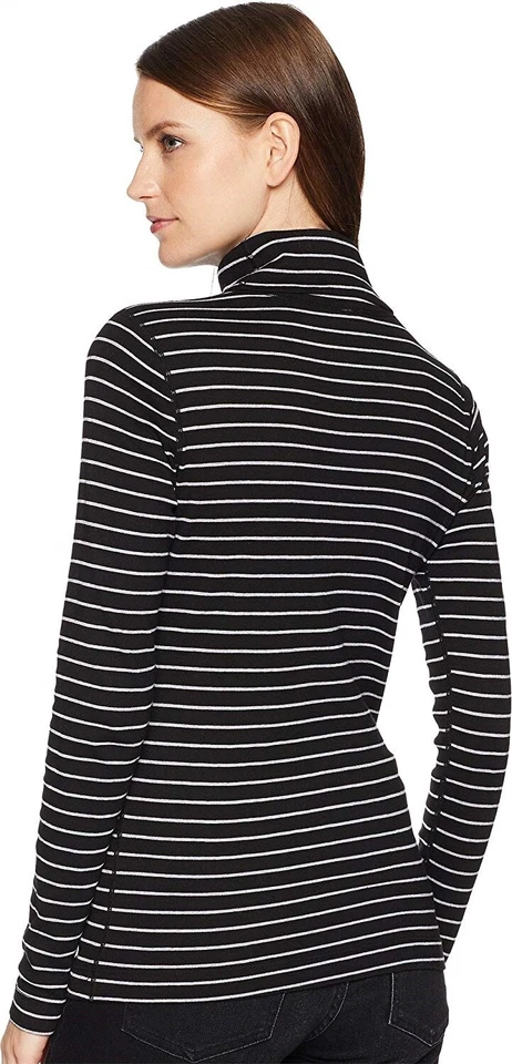 Three Dots 159672 Mujer Au2651 Otoño Rayas L/S Cuello Alto Talla XS Foto 2 de 3