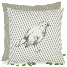 Stuhlkissenhülle Clayre & Eef Kissen Landhausstil "Birdy" Wendekissen