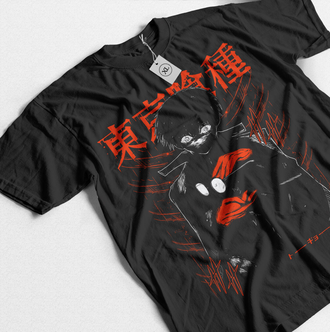 Black Reaper T-shirt Kaneki Tokyo Ghoul Horror Anime Black Shirt