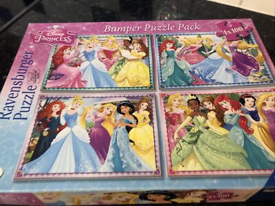 Ravensburger - 4X100 Piece Disney Princess Puzzles | eBay UK