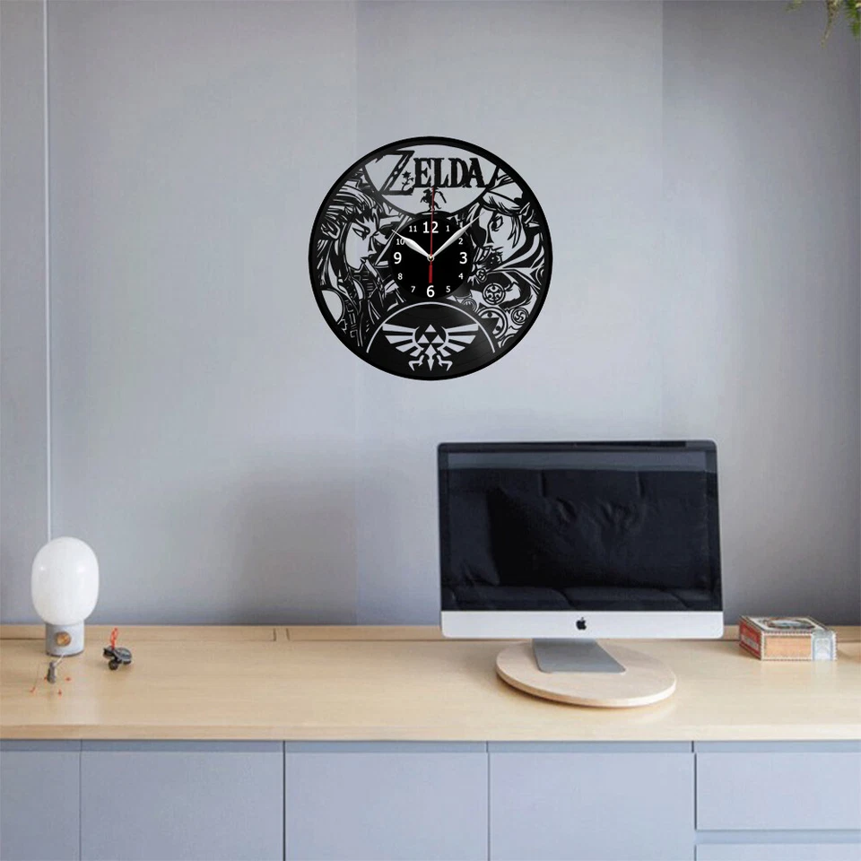 Zelda Vinyl Record Wall Clock Decor Handmade 3667 - Image 2 of 4