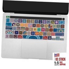 Silicone Keyboard Cover Skin for 2020-2023 MacBook Pro 13" M2 Bohemian