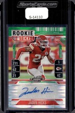 2024 Panini Contenders Optic #179 Jaden Hicks Green Pulsar #/30