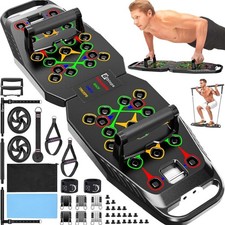 Push UP Board, Pilates Bar  Fitness Accessories, 25 in 1 Foldable Push up Ba...