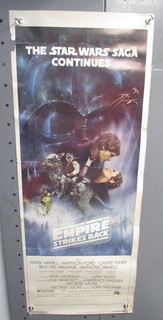 1980 STAR WARS Empire 14x36 INSERT POSTER Gone with The Wind Style CM5899