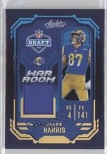 2021 Panini Absolute War Room Materials Gold 42/75 Jacob Harris #WRM-JHA 1i3m
