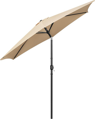 Yaheetech Sonnenschirm 294 Cm Rund Gartenschirm Mit Kurbel UV Schutz Terrassensc