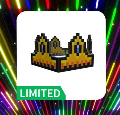 R0BLOX Limited Item - 8-Bit Royal Crown | 8BRC (Clean Item)