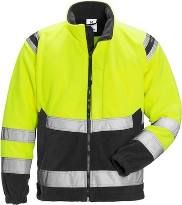 Fristads Warnschutz-Jacke High Vis Fleecejacke Kl. 3 4041 FE Warnschutz-Gelb/Sch