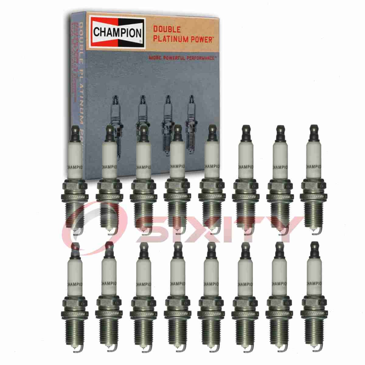 16 pc Champion Double Platinum Spark Plugs for 2000-2006 Mercedes-Benz S430 ru