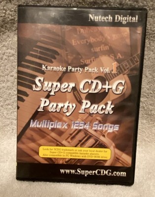 Nutech Digital Super CD+G Karaoke Party Pack Vol. 1 Multiplex 1234 Songs