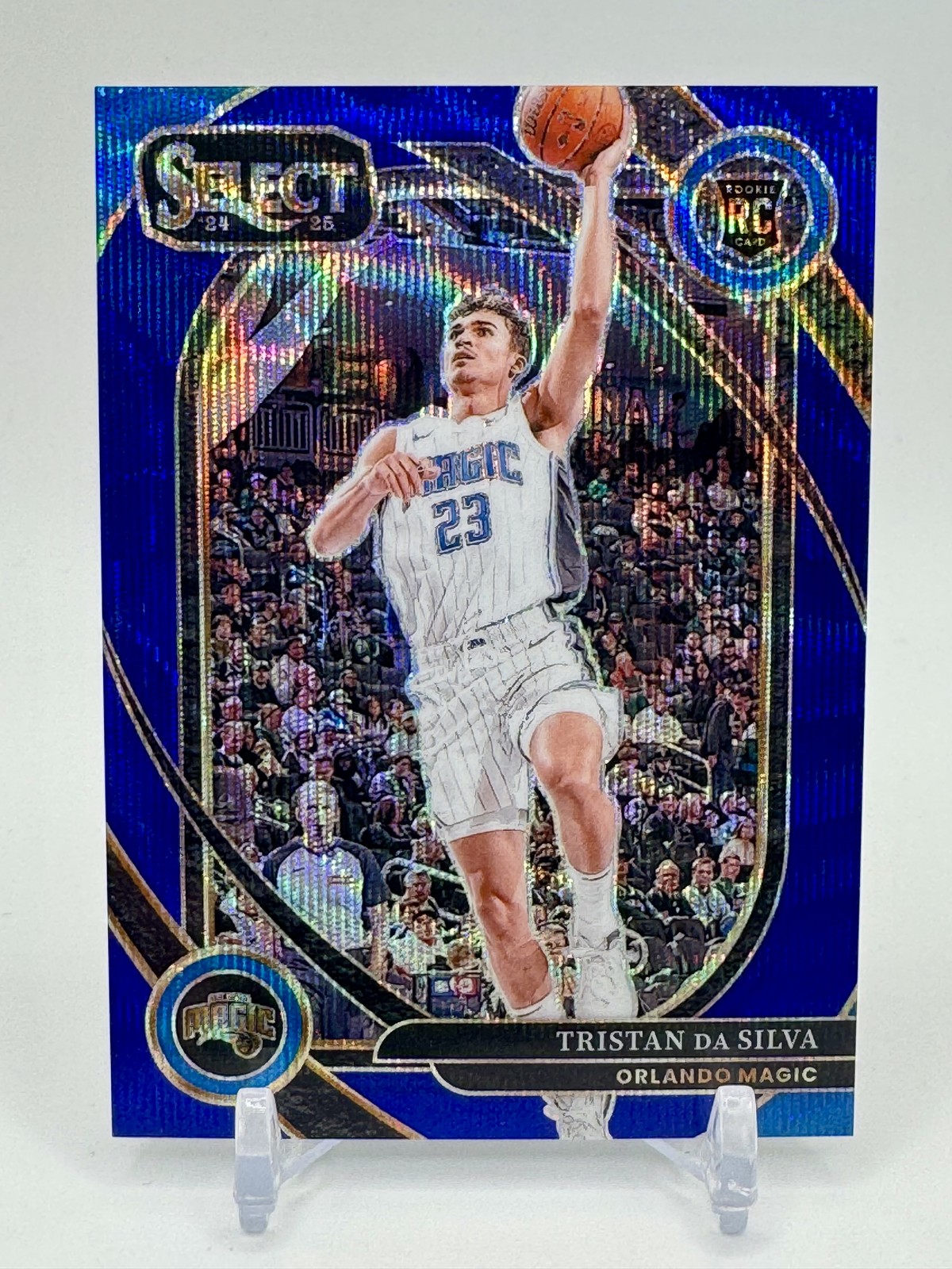 2024-25 Panini Select #272 Tristan da Silva Blue Wave Prizm #/75