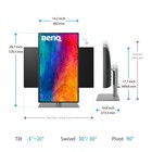 BenQ PD2725U DesignVue 27 16:9 4K UHD HDR IPS Designer Monitor, Gray