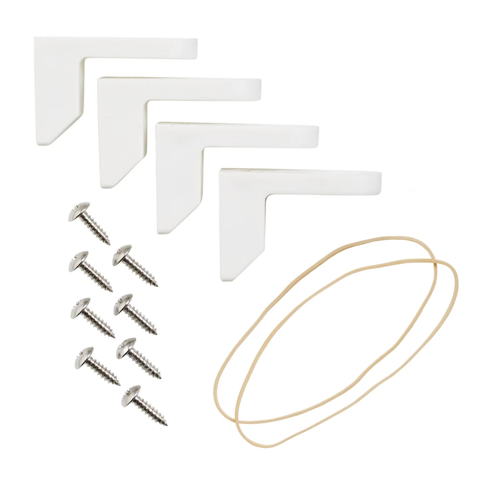 Estabilizadores de asiento de inodoro Compac para el hogar parachoques en T seguros bloqueo asientos móviles o tambaleantes Foto 3 de 4