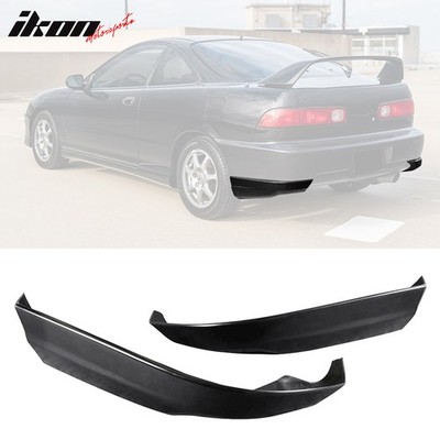 Fits 98-01 Acura Integra Hatchback 2PCS Rear Bumper Lip Apron Splitter Canard PU