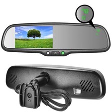 Master Tailgaters 10.5 Oem Rear View Mirror 4.3 Lcd Compass Temp Display