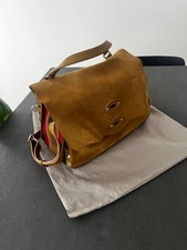 Zanellato borsa postina medium in pelle Nabuk