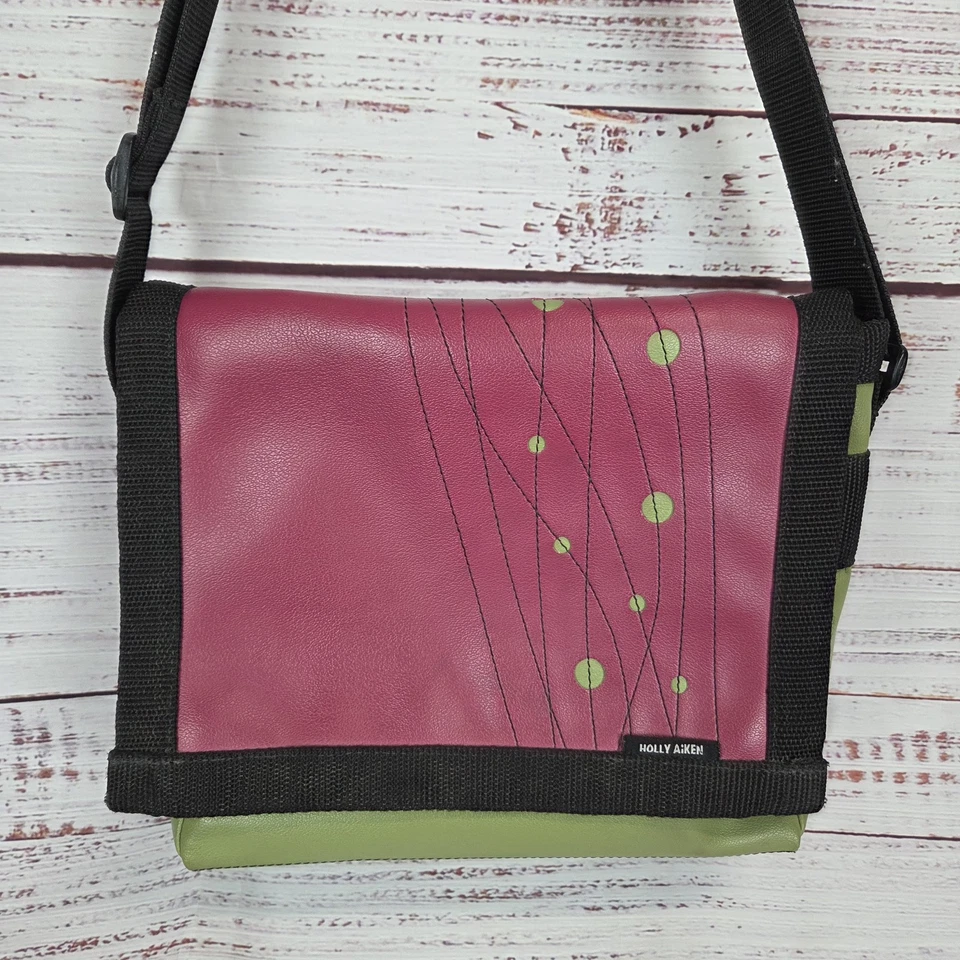 Holly Aiken Bolso Mensajero Mediano Vinilo Cartera Bolso Correa Ajustable Mujer Handba Foto 2 de 4