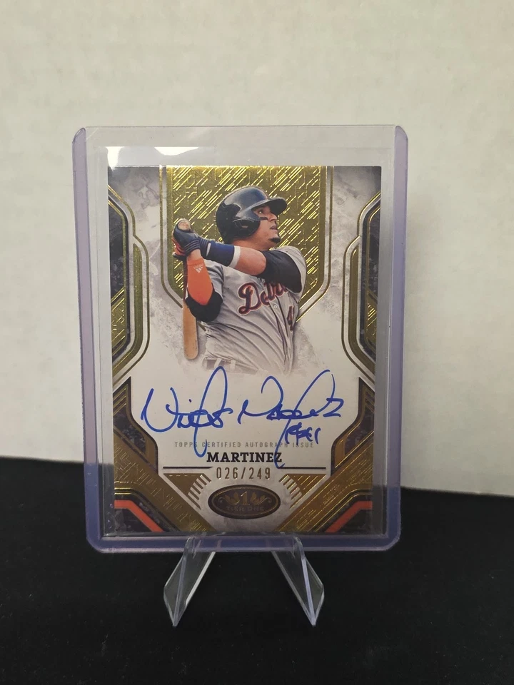 2025 Topps Tier One Prime Perfomers Auto's Victor Martinez/249 🔥🔥 PPA-VM Foto 2 de 4