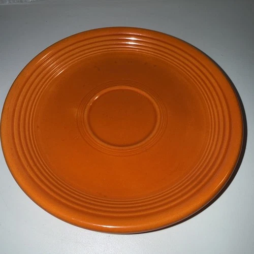 Vintage Fiestaware Orange 6" Saucer