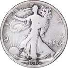 1916 50c Walking Liberty Half Dollar ~ Good Details