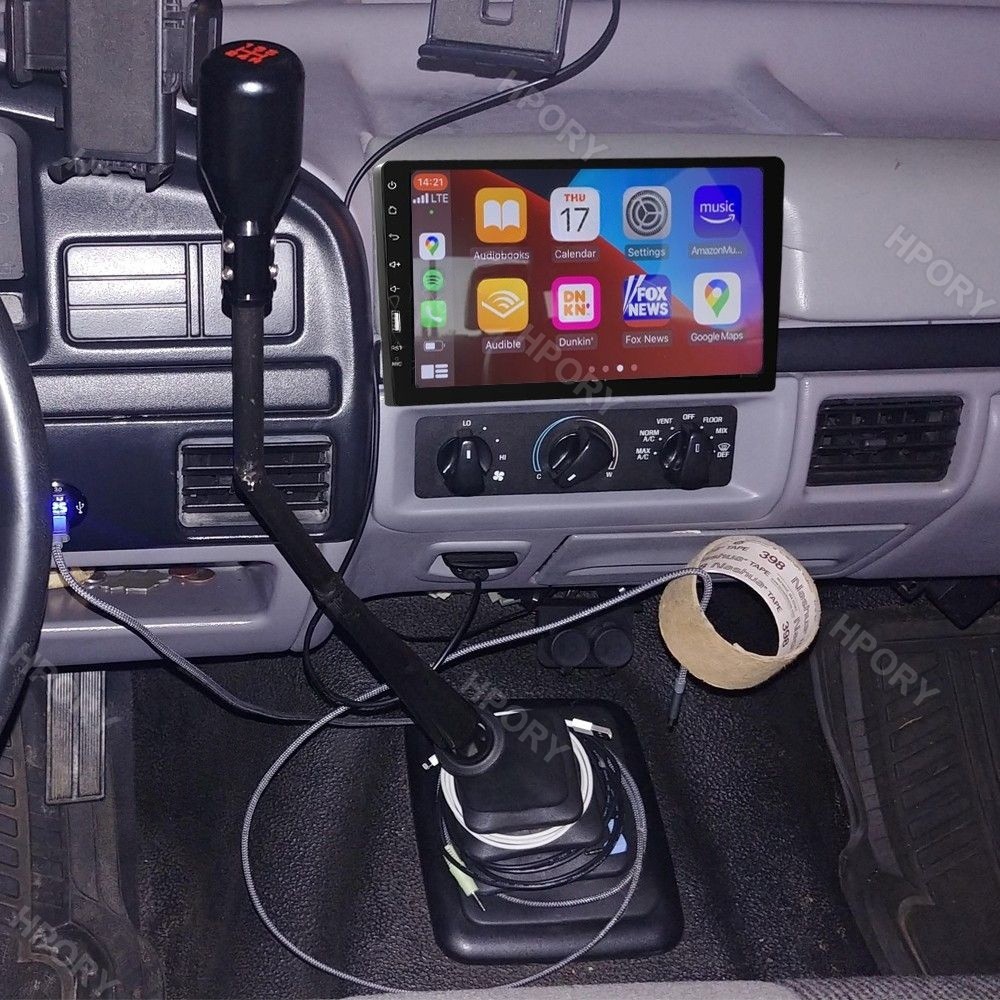 Radio Carplay For 1992-1998 Ford F-150 F-250 F-350 Usb Bt