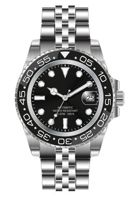 LORENZ Sport Automatic 28196AA Herrenuhr Edelstahl Taucher 100m