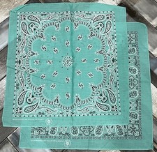 Vintage Wamcraft Bandana 14193 50 Cotton 50 Poly Selvedge Edge Lot of 2 New