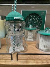 2025 Glass Starbucks Bearista Bear Cold Cup Holiday Limited Edition