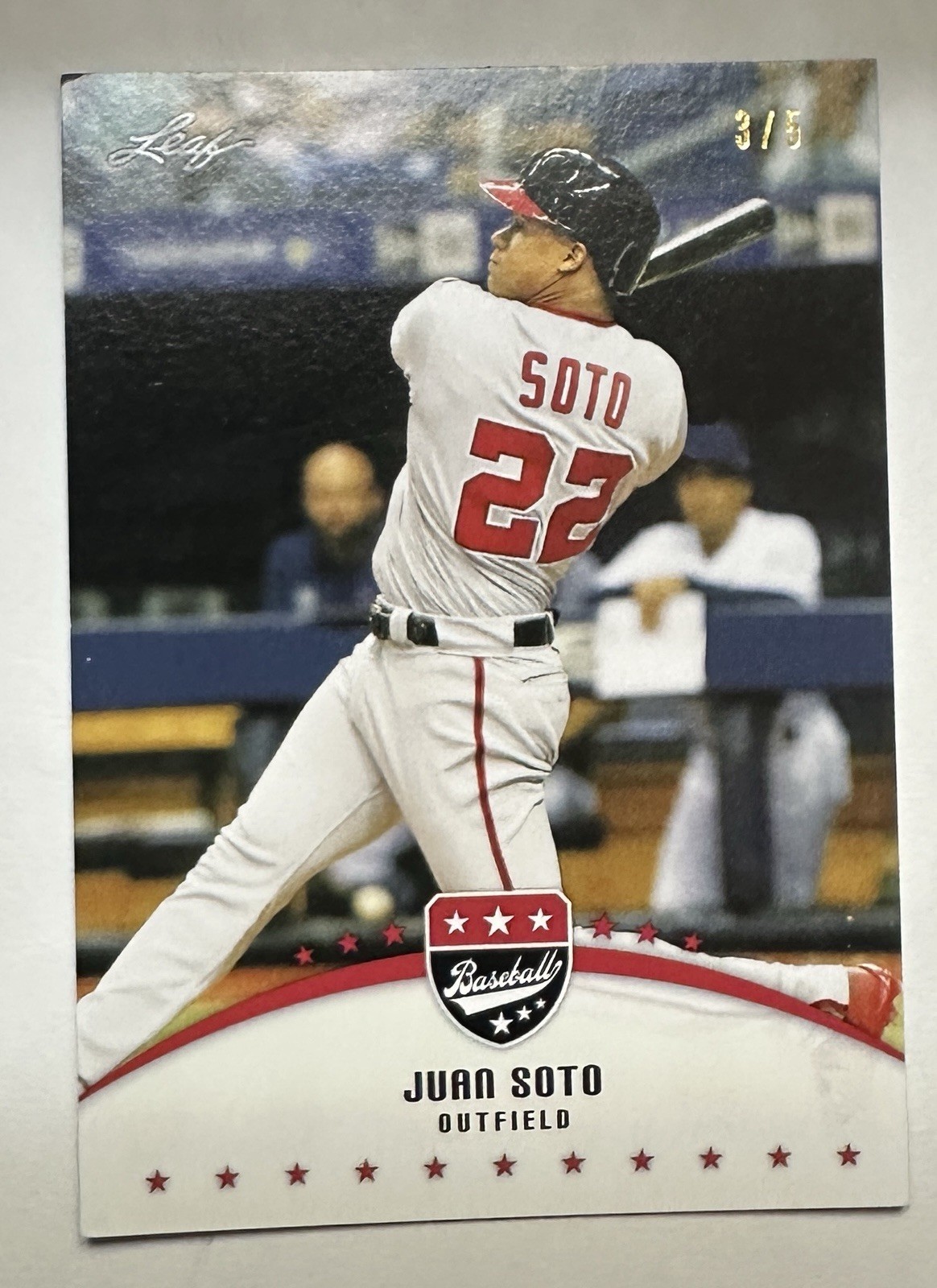 2018 Leaf Special Release Juan Soto Rookie 3/5 Nationals LB-07
