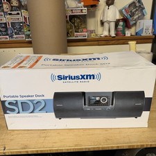 SiriusXM SXSD2 Portable Speaker Dock Audio System - Black