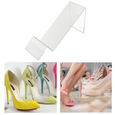 1pc Clear Display Shoe Stand Sneaker Stand Display Rack Toddler Shoe Display