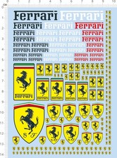 water slide decals FERRARI (1705) for 1/12 1/18 1/24 1/20 1/43 model kits