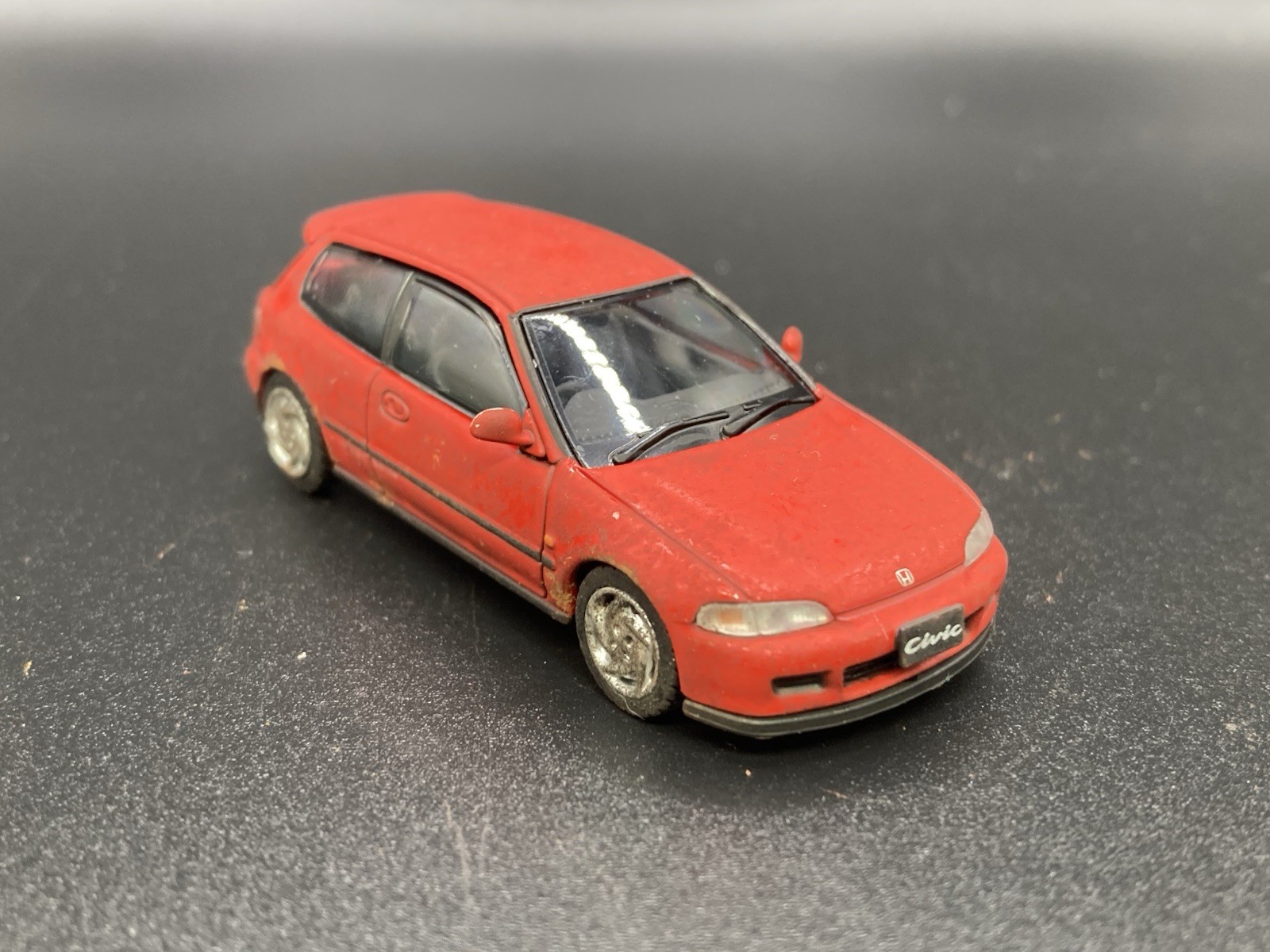 Honda Civic Rusty Weathered Barn Find 1/64 Diecast Custom Car Hobby Japan JDM