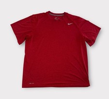 Nike Dri-Fit T-Shirt Size XL Red Athletic Gym Work Out Runnning
