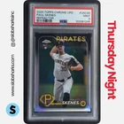 2024 TOPPS CHROME UPDATE #USC88 PAUL SKENES REFRACTOR RC ROOKIE PSA 9